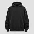 Heavy Hoodie — Noir délavé